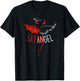 Half Angel Half Devil Gothic Emo Aesthetic Graphic T-Shirt - T-Shirt | Black