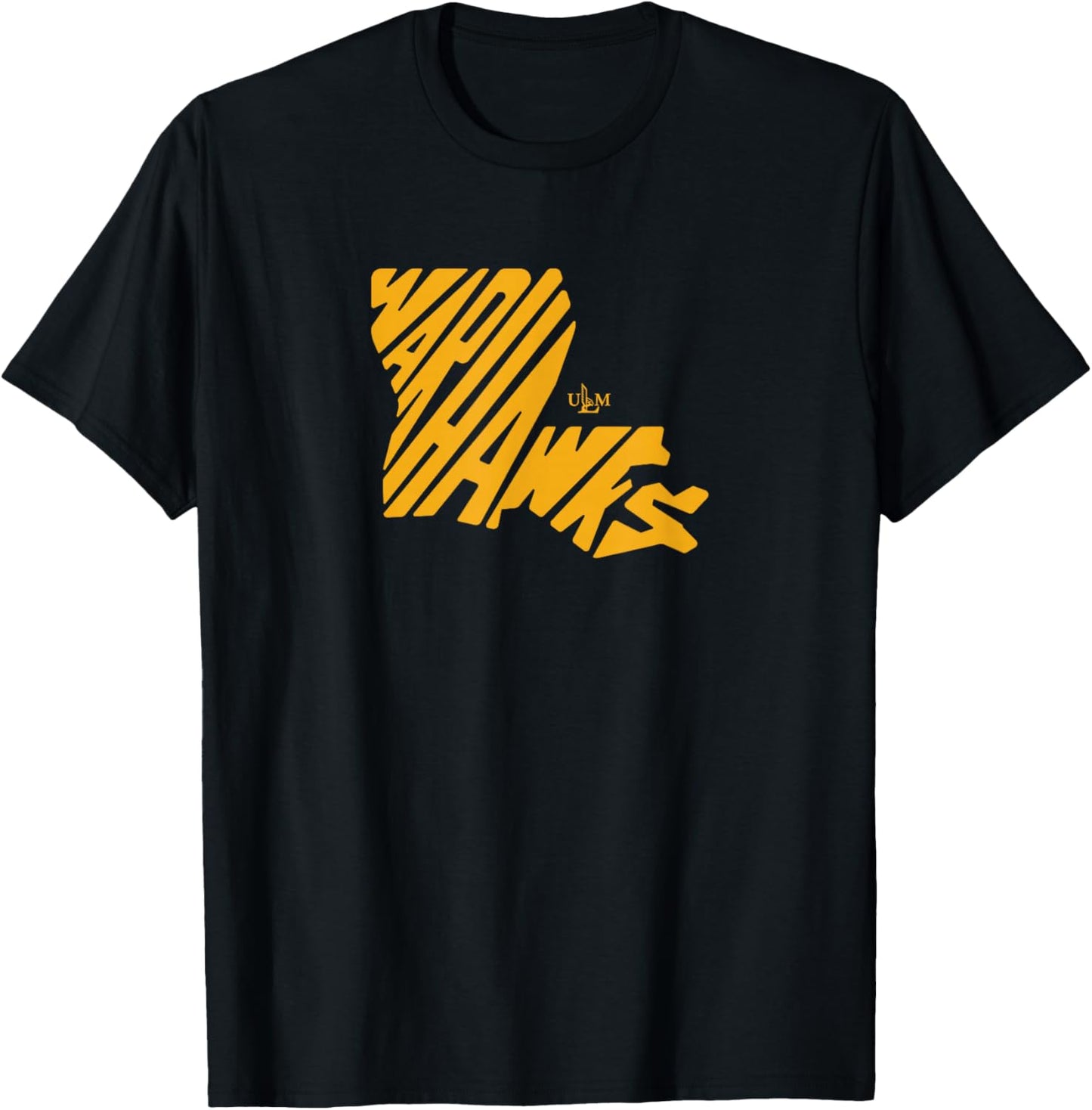 University of Louisiana Monroe Wave T-Shirt - T-Shirt | Black