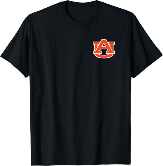 Auburn Tigers Front/Back Logo Navy Officially Licensed T-Shirt - T-Shirt | Black