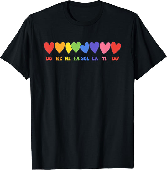 Do Re Mi FA Sol La Ti Do Music Lover Chorus Design T-Shirt - T-Shirt | Black