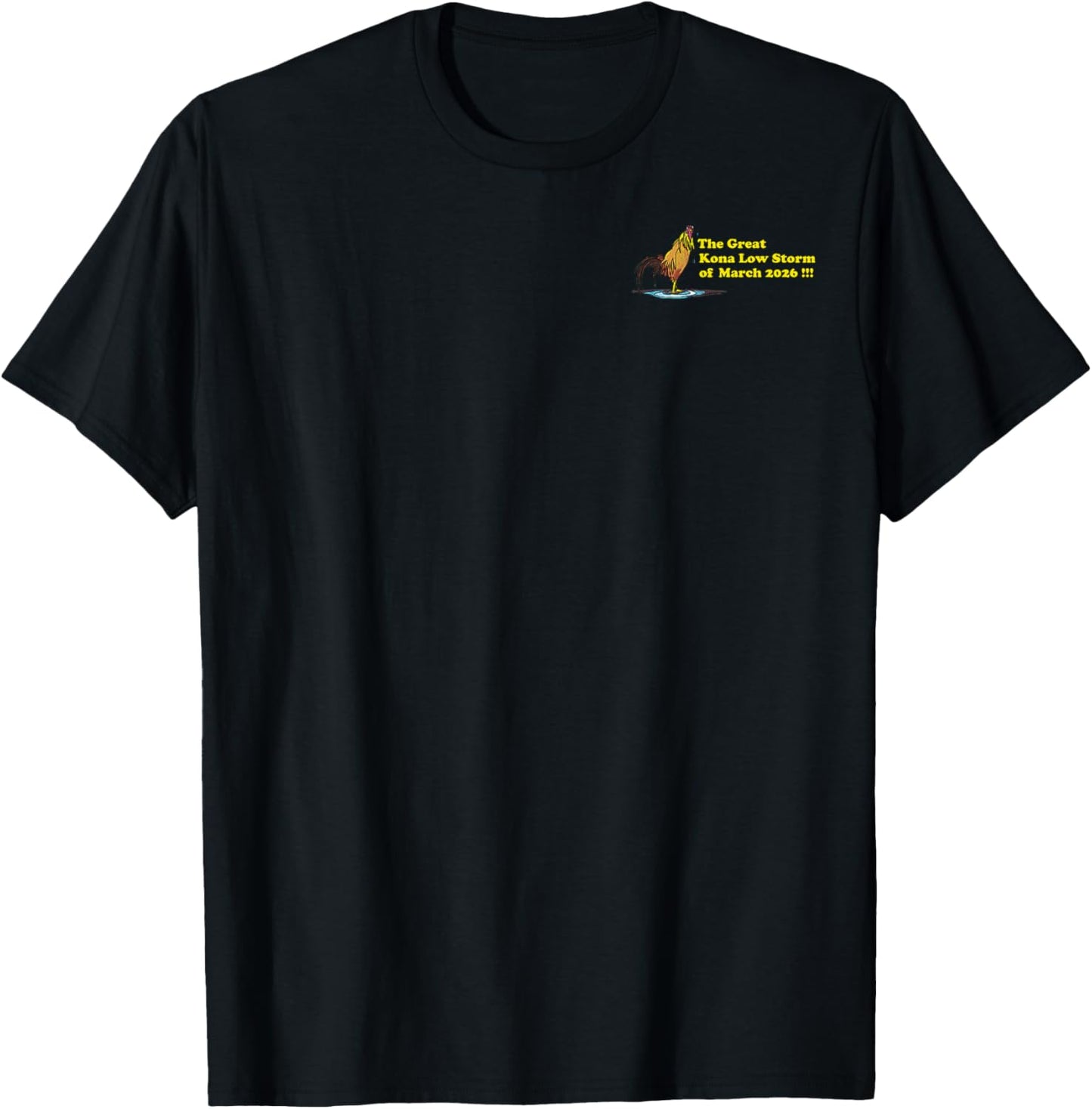 Back Design: The Great Kona Low Storm! T-Shirt - T-Shirt | Black