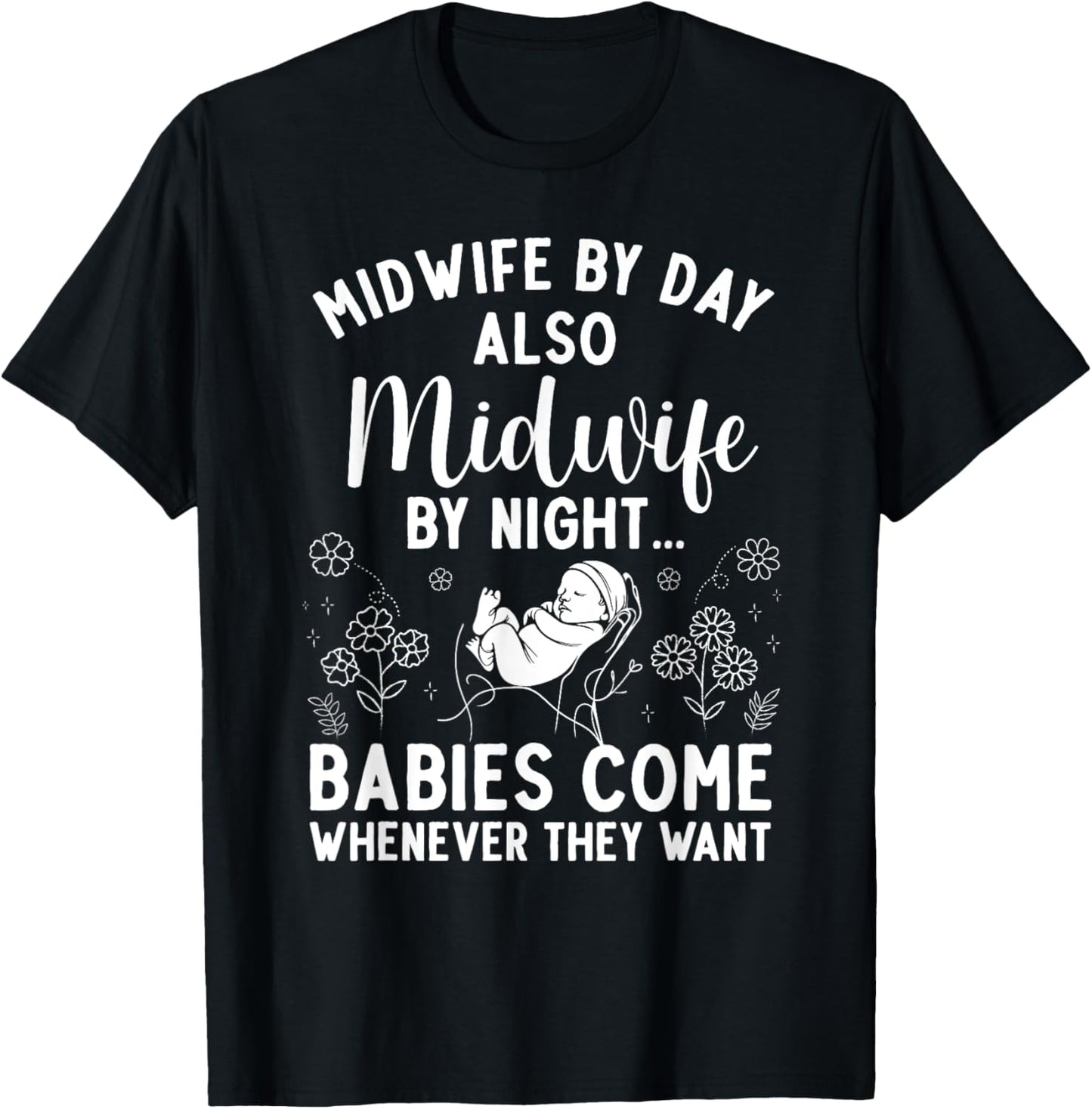 Midwife Art Midwifery Labor And Delivery Midwife T-Shirt - T-Shirt | Black