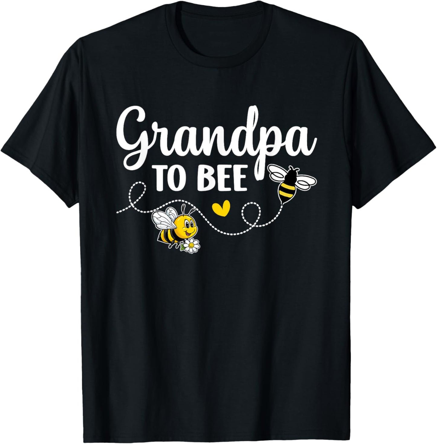 Grandpa To Bee Gender Reveal Pregnancy Announcement Grandpa T-Shirt - T-Shirt | Black
