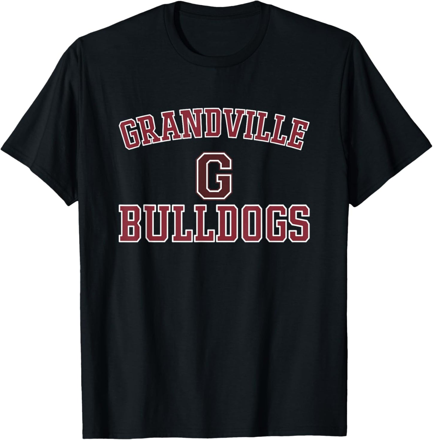 Grandville Bulldogs Logo Varsity HS T-Shirt - T-Shirt | Black