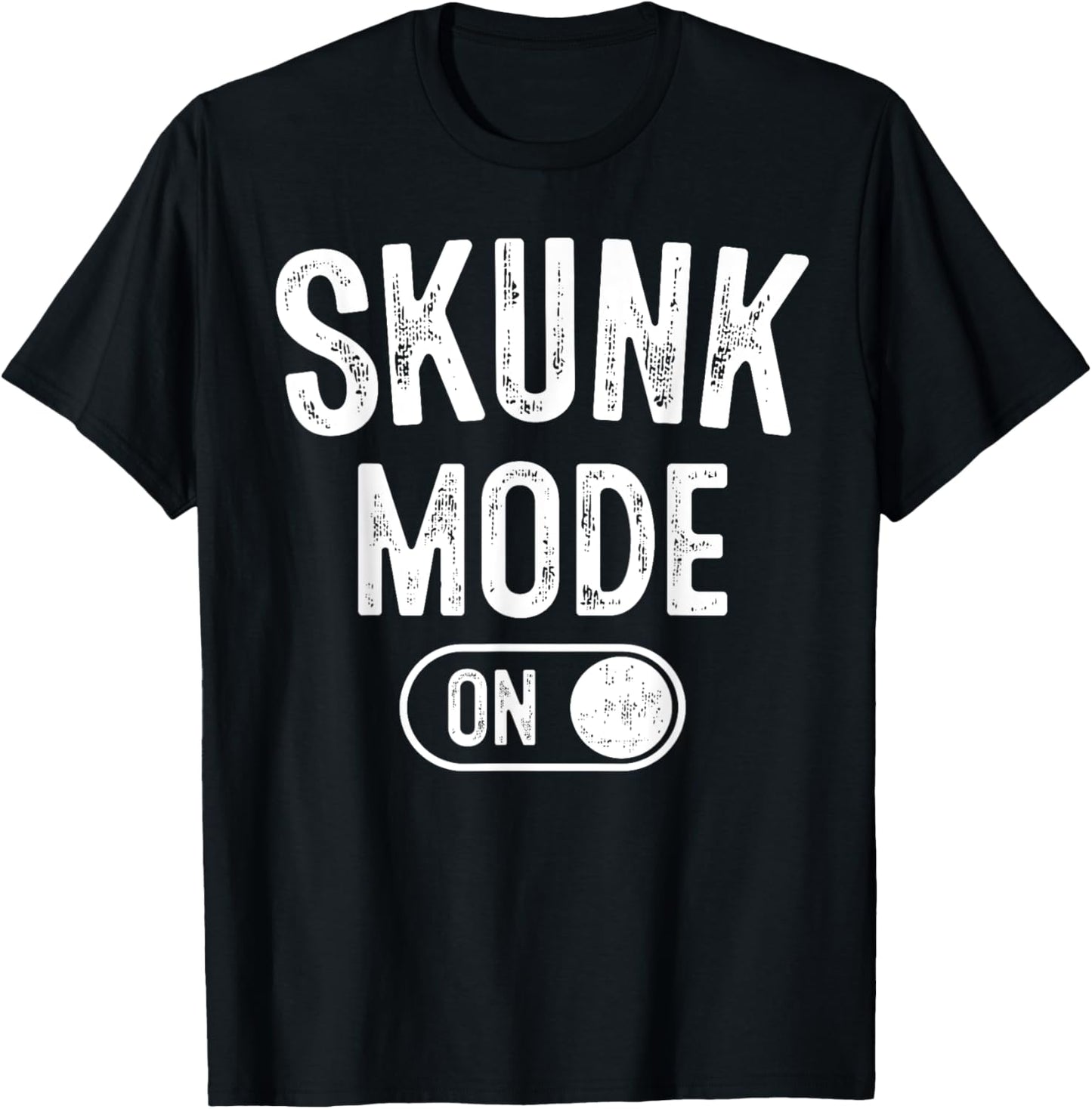 Skunk Mode On Costume Funny Scent Defender Gift Animal Lover T-Shirt - T-Shirt | Black