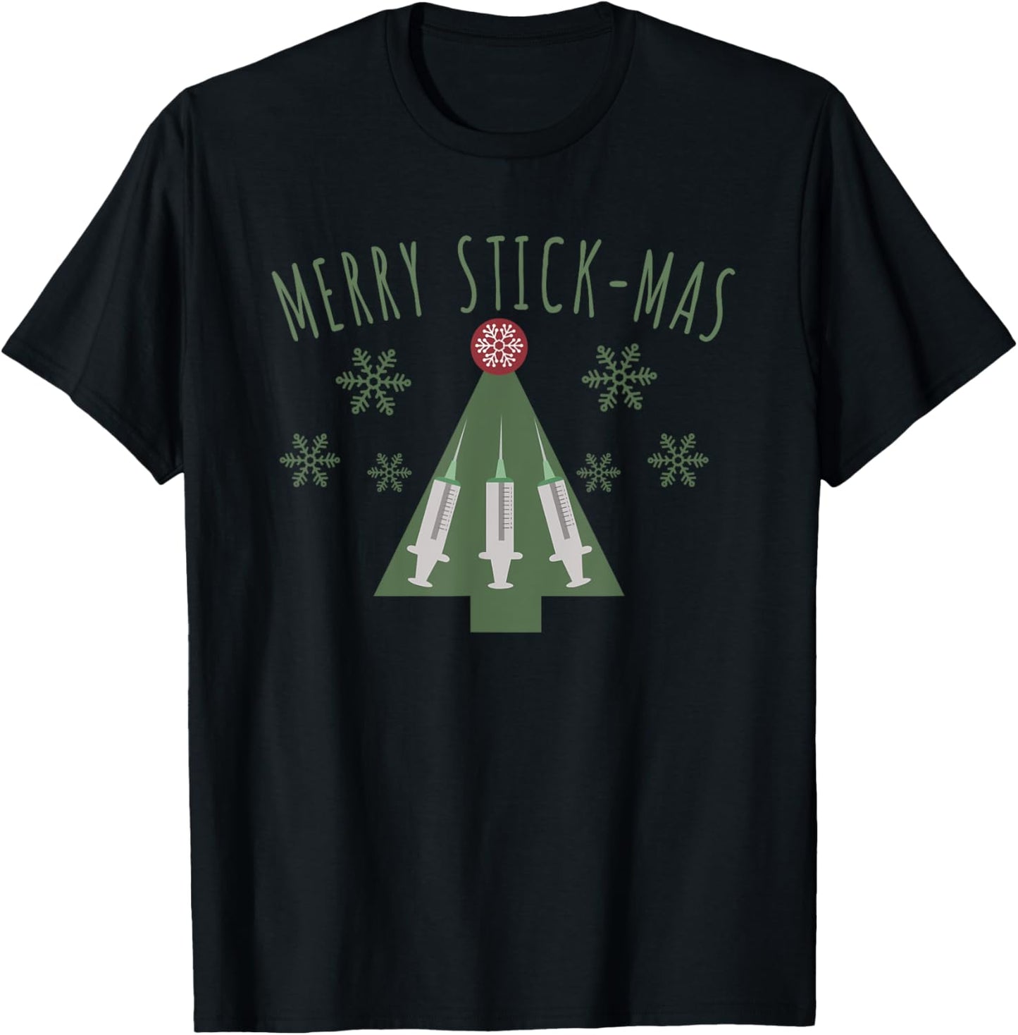 Phlebotomist Christmas Phlebotomy Xmas Tree Nurse Holiday T-Shirt - T-Shirt | Black