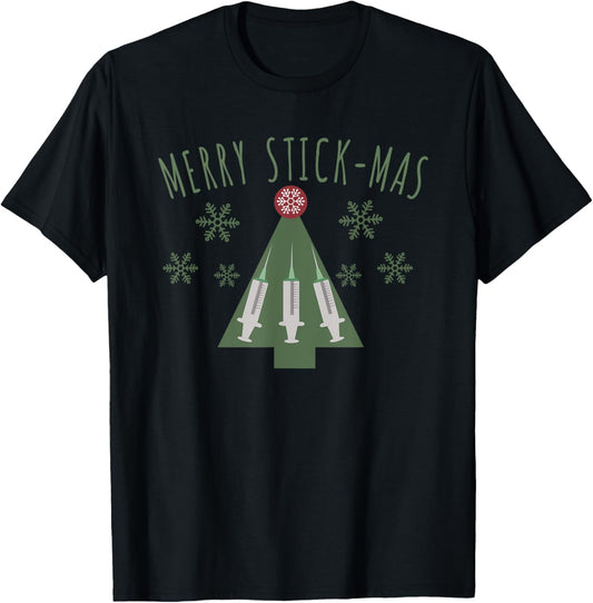 Phlebotomist Christmas Phlebotomy Xmas Tree Nurse Holiday T-Shirt - T-Shirt | Black