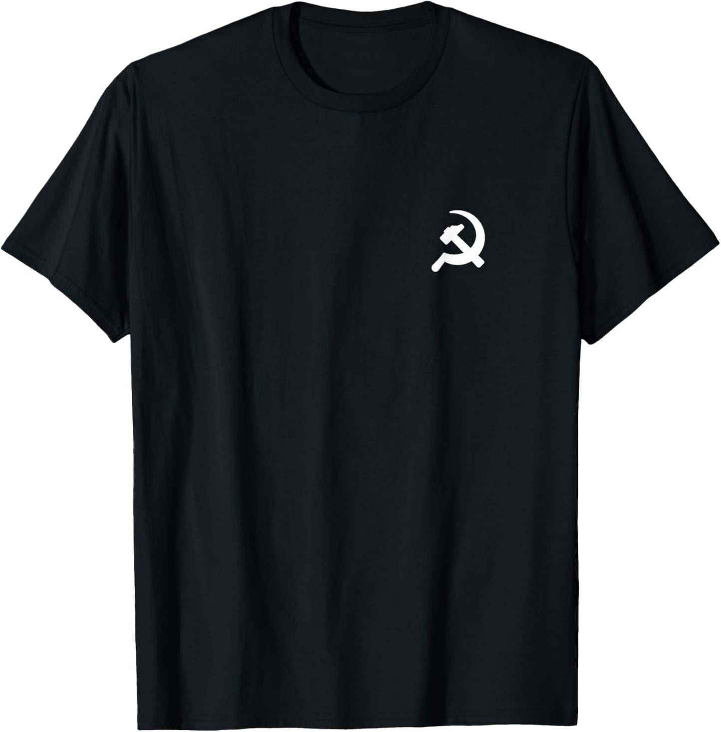 Hammer Sichel Minimalistische Grafik Kommunismus Sozialismus T-Shirt - T-Shirt | Black