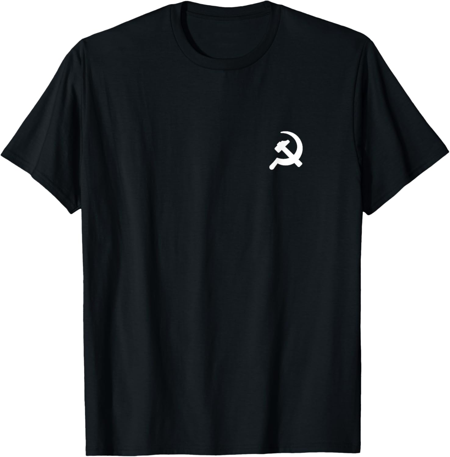 Hammer Sichel Minimalistische Grafik Kommunismus Sozialismus T-Shirt - T-Shirt | Black