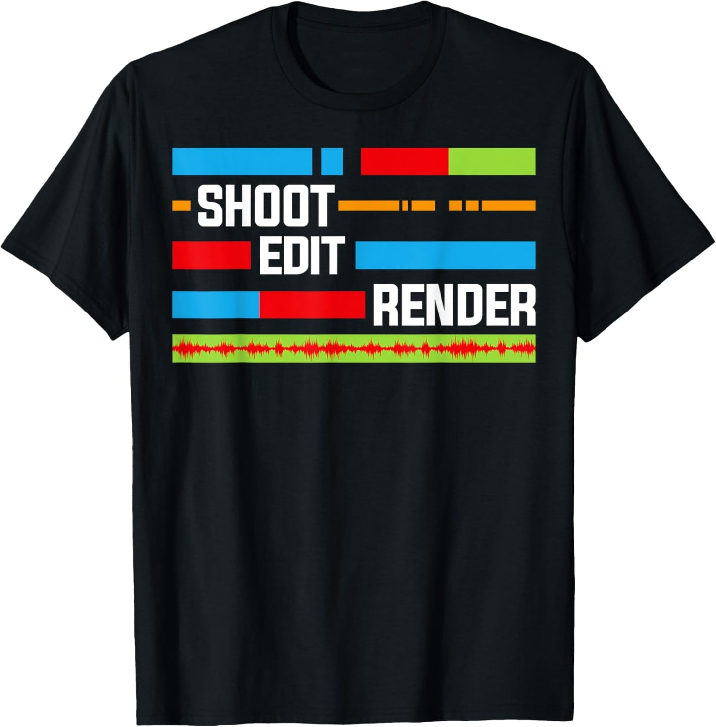 Funny Video Editing Videographer Filmmaker T-Shirt - T-Shirt | Black