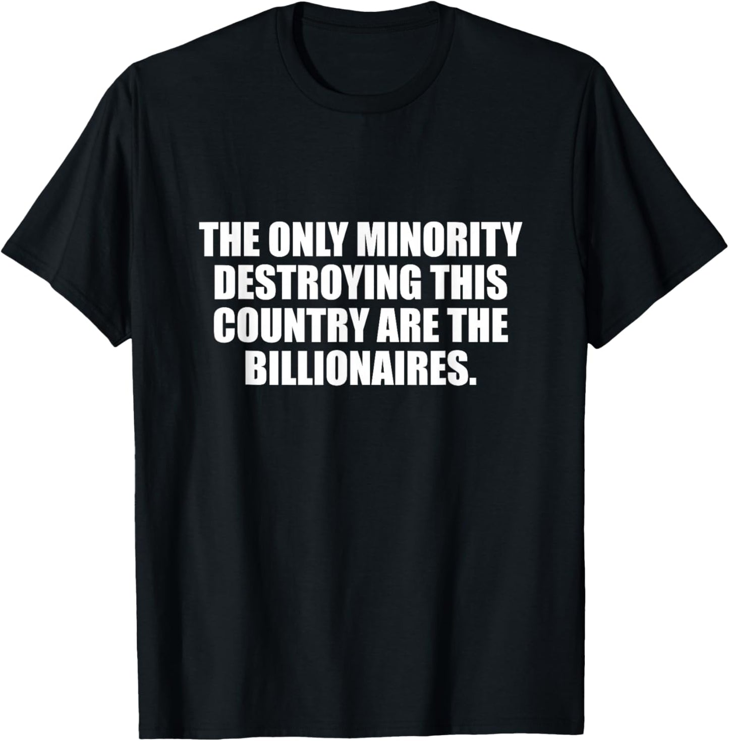 Toyo -Adults Black Small Political Satire Classic Fit Cotton 65% Polyester 35% Short Sleeve T-Shirt - T-Shirt | Black