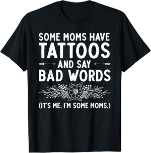 Funny Tattoo Design For Mom Women Tattoo Artist Tattoo Lover T-Shirt - T-Shirt | Black