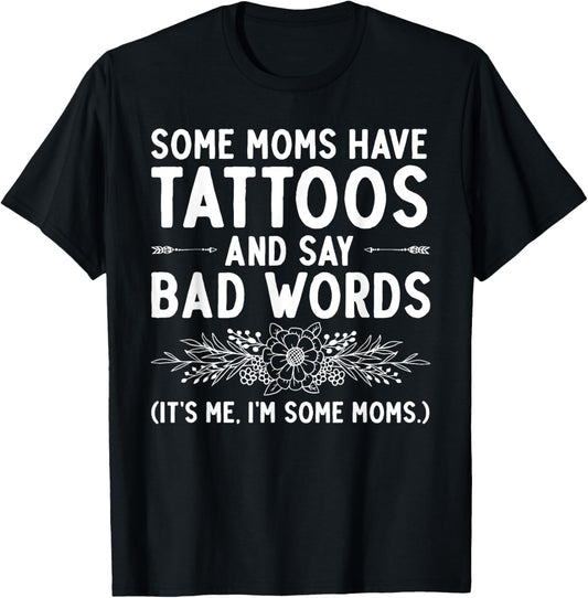 Funny Tattoo Design For Mom Women Tattoo Artist Tattoo Lover T-Shirt - T-Shirt | Black