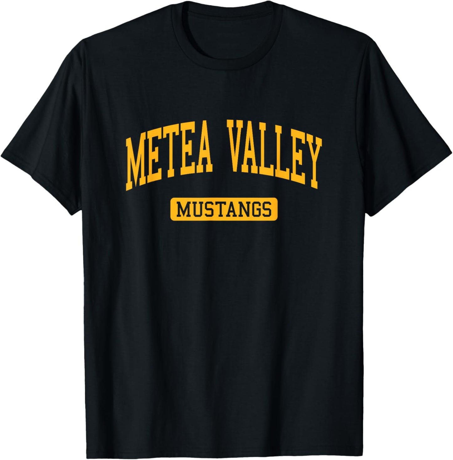 Metea Valley HS Aurora IL Varsity Sports T-Shirt - T-Shirt | Black