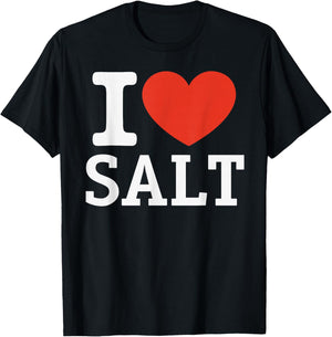 I Love Salt City Heart Graphic Souvenir Travel T-Shirt - T-Shirt | Black