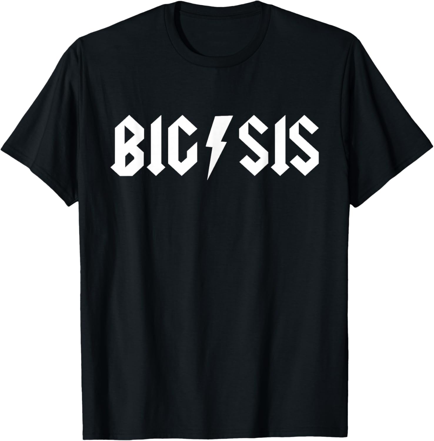 Rock n Roll Big Sister Birthday Rock Star Matching Family T-Shirt - T-Shirt | Black