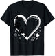 Heart Dog Lover Design - Walking the Dog T-Shirt - T-Shirt | Black