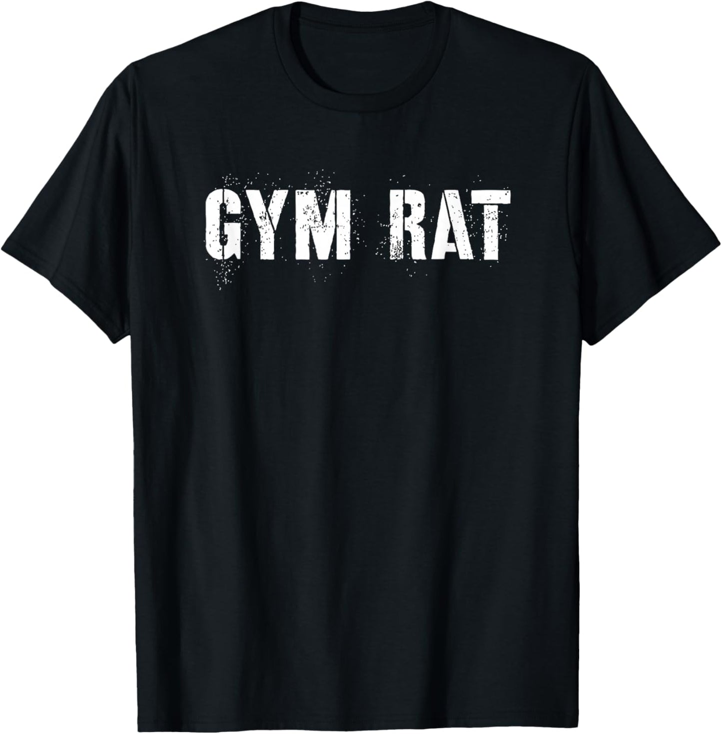 Gym Rat Gifts Men Essential Clothes Hustle Fitness T-Shirt - T-Shirt | Black