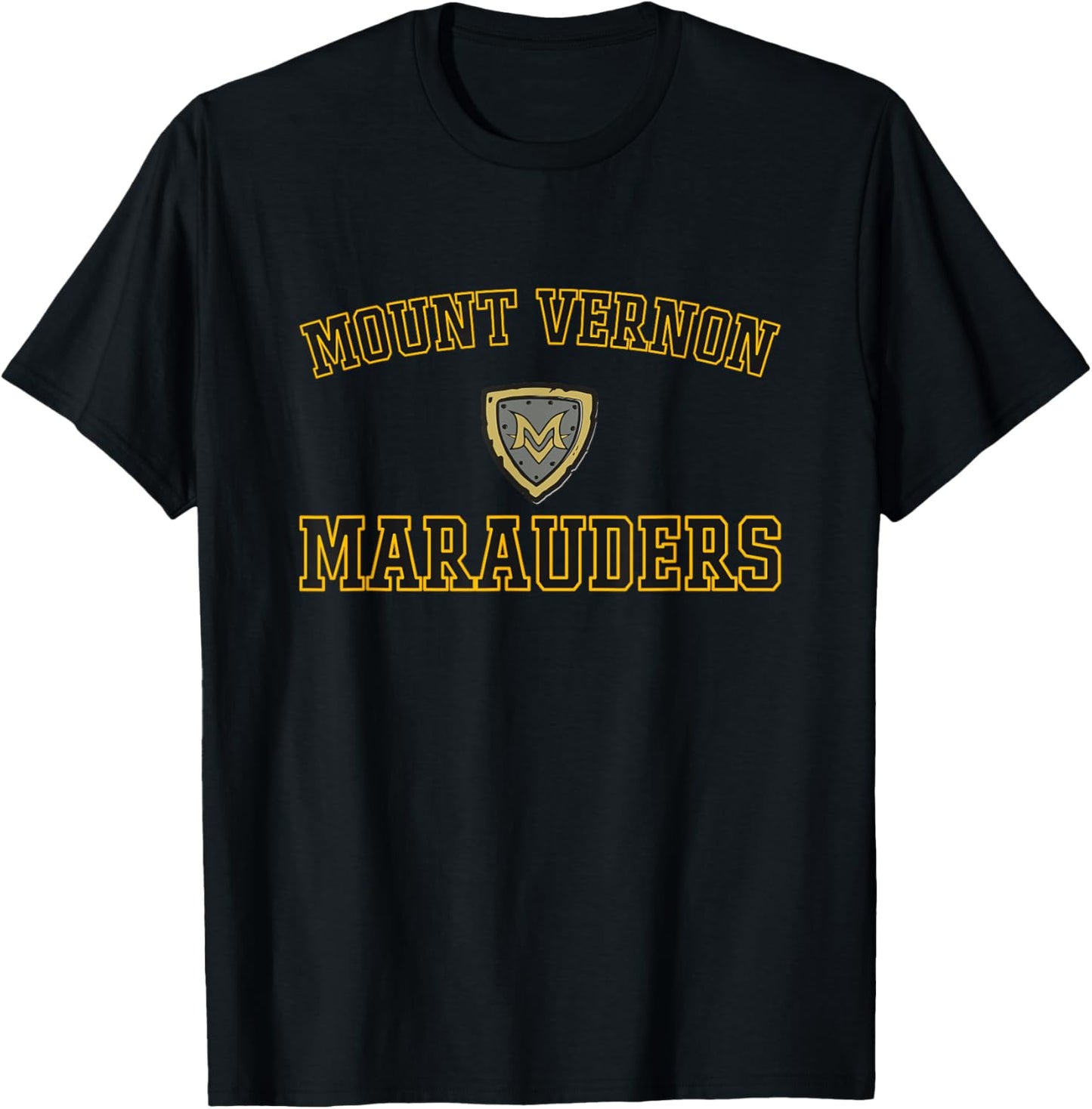Mount Vernon Marauders Logo Varsity HS T-Shirt - T-Shirt | Black