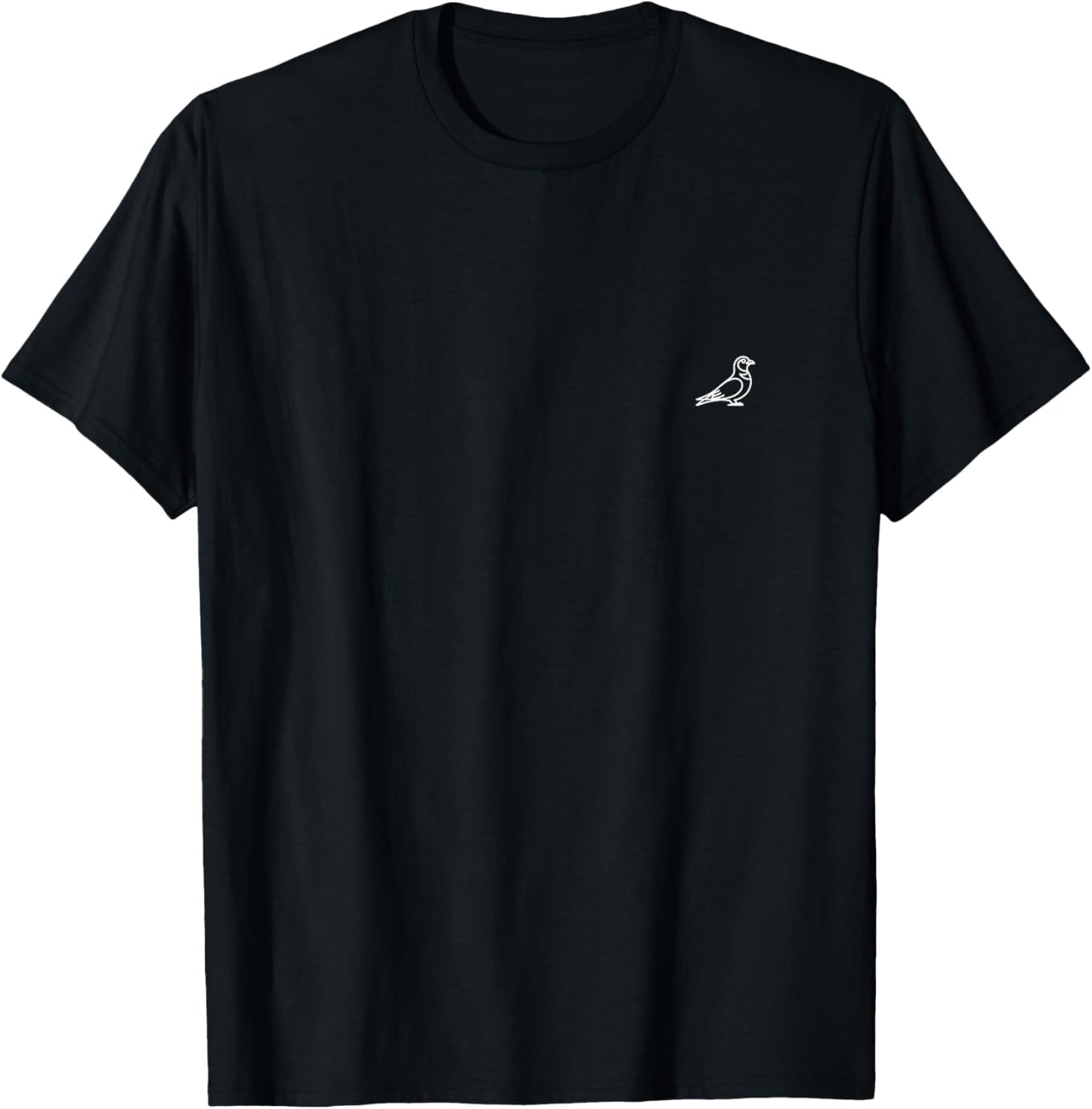 Pigeon Pigeons Badge T-Shirt - T-Shirt | Black