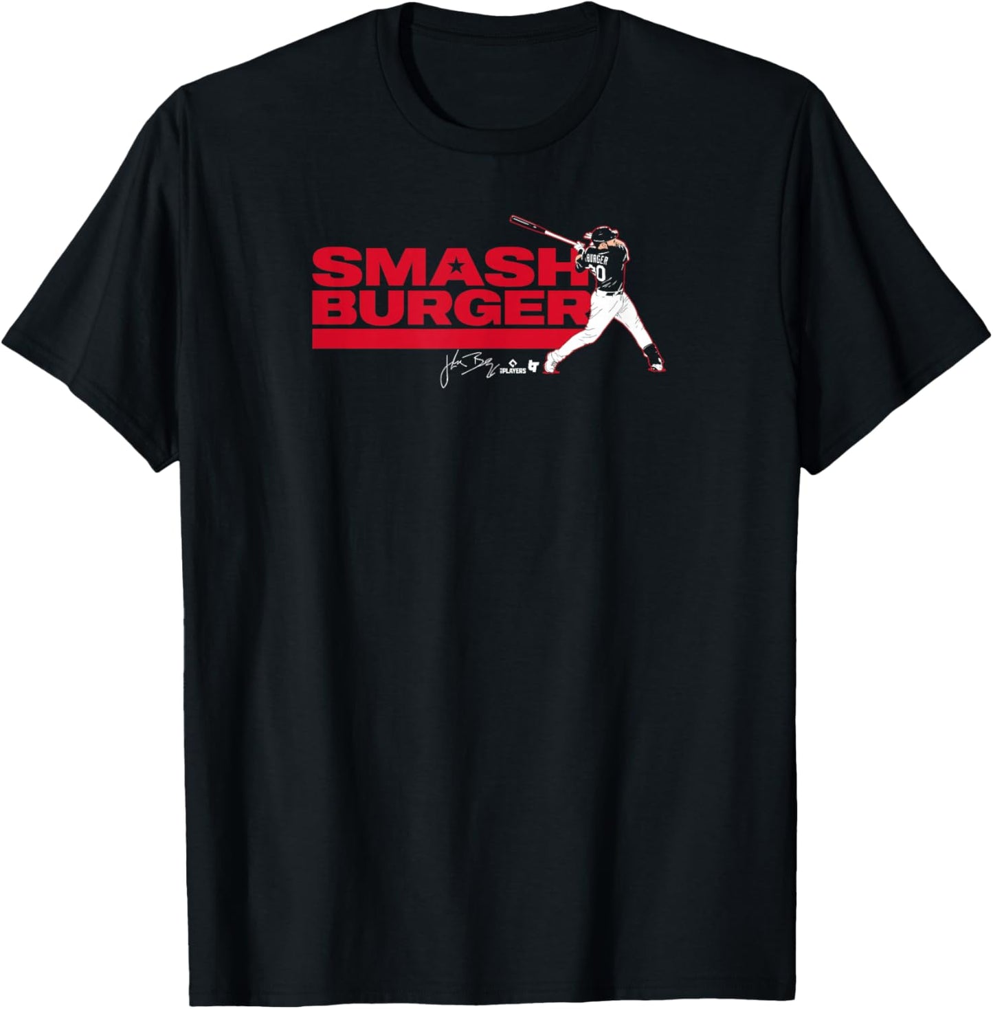 Jake Burger - Smash Burger - Texas Baseball T-Shirt - T-Shirt | Black