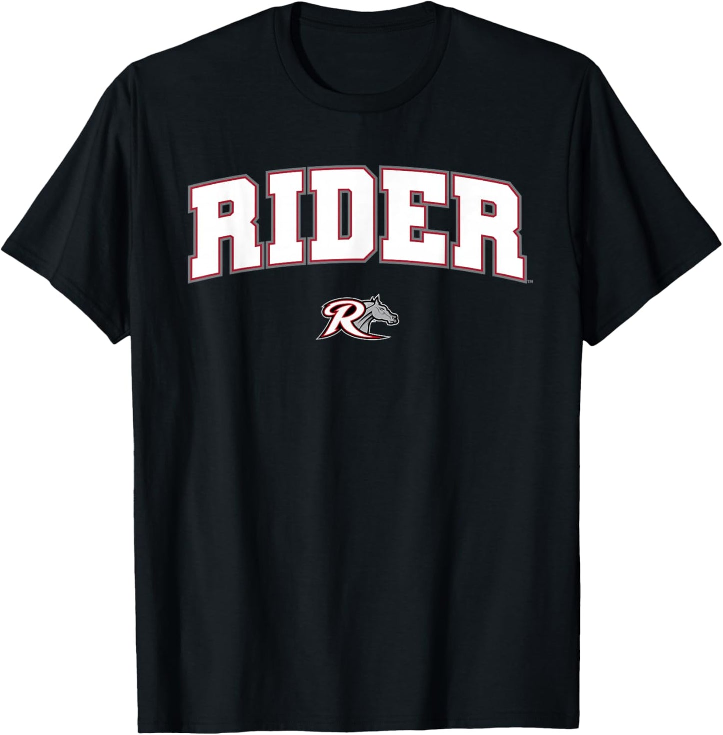 Rider University Broncs Arch Logo T-Shirt - T-Shirt | Black