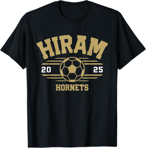 Hiram Hornets Soccer Ball 2025 T-Shirt - T-Shirt | Black