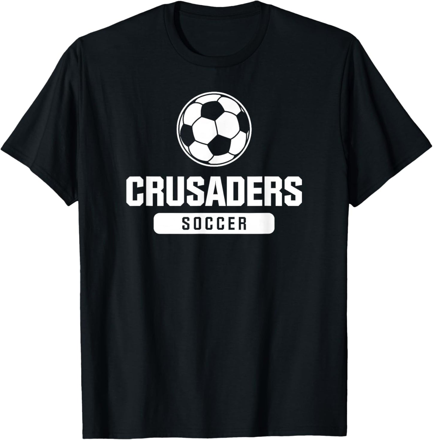 Crusaders Soccer for Elementary, Middle, and High Schools T-Shirt - T-Shirt | Black