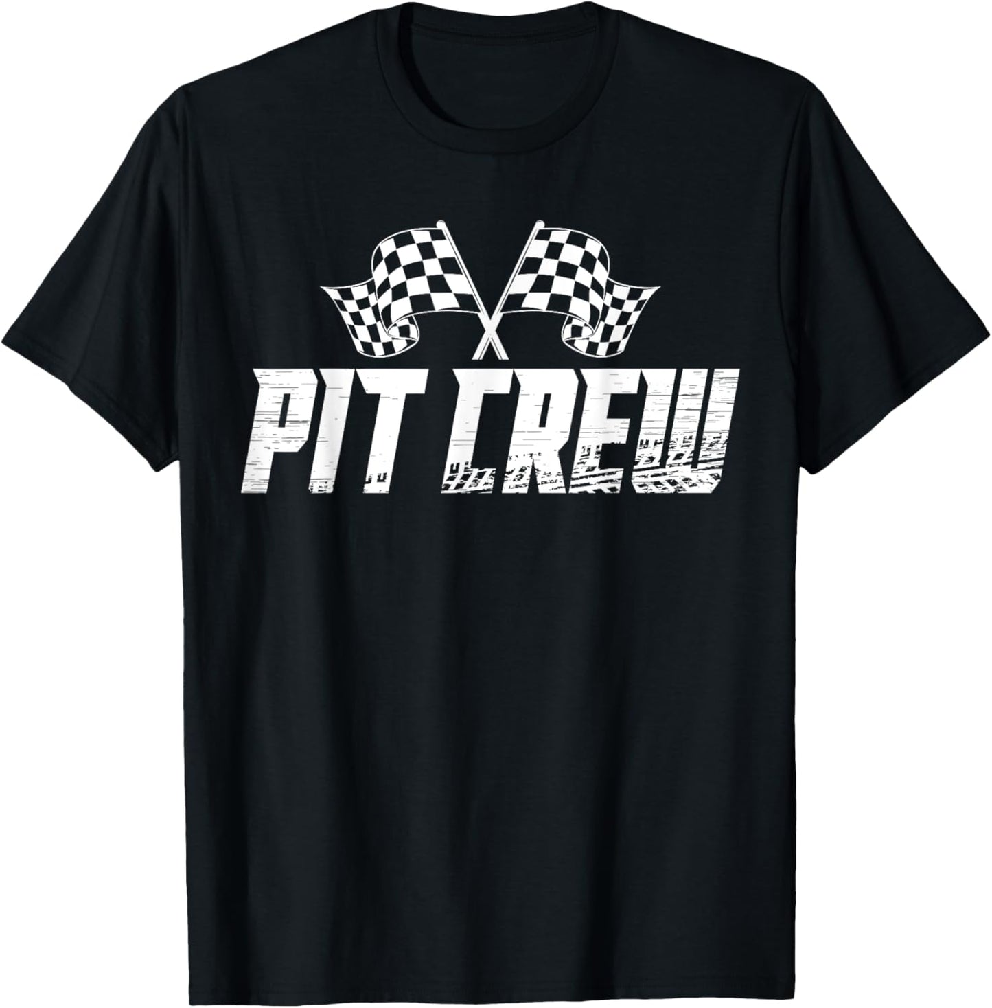 Pit Crew Family Racing Birthday Race Car T-Shirt - T-Shirt | Black