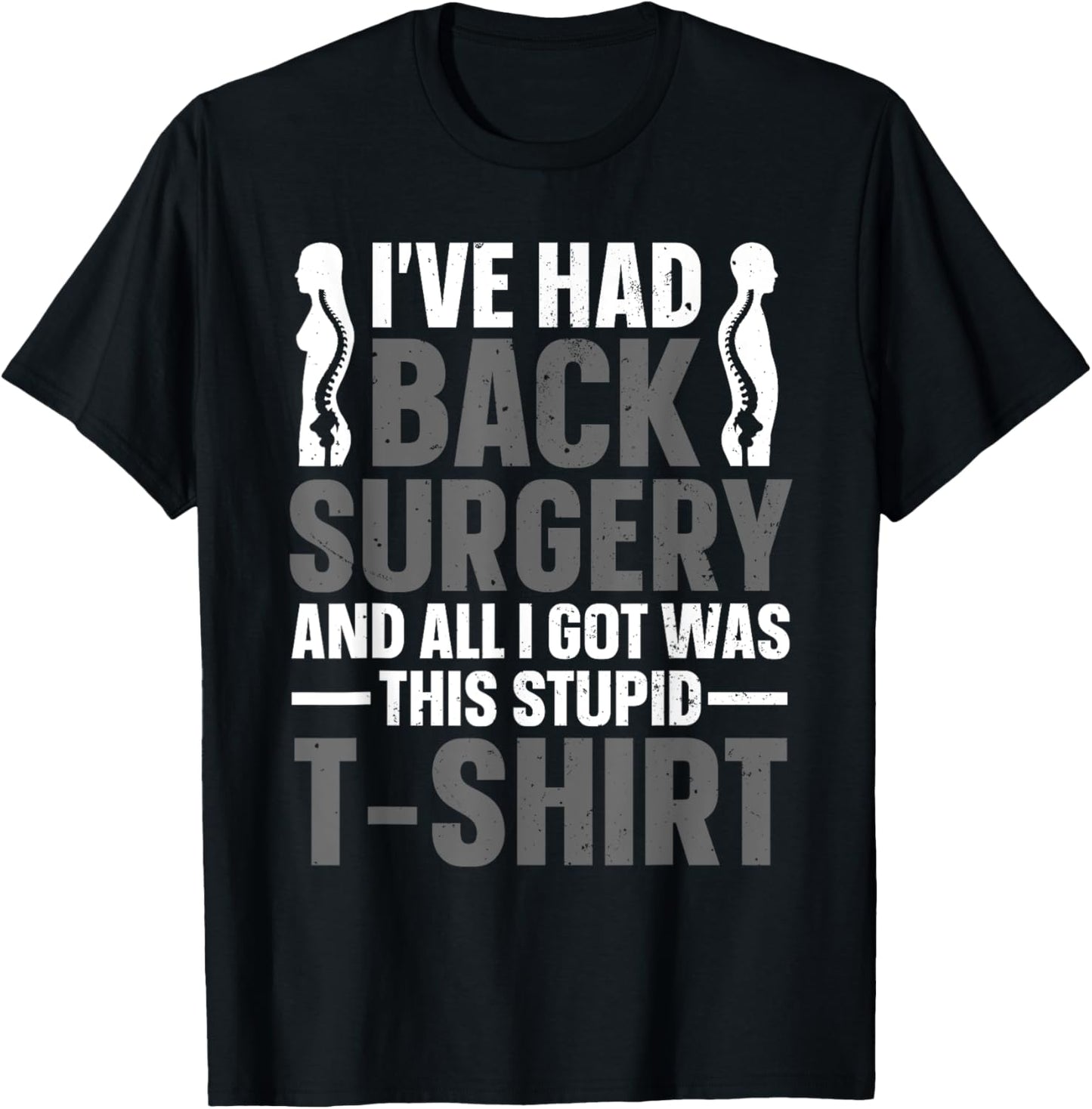 Back Surgery Recovery Design Women Post Back Surgery T-Shirt - T-Shirt | Black
