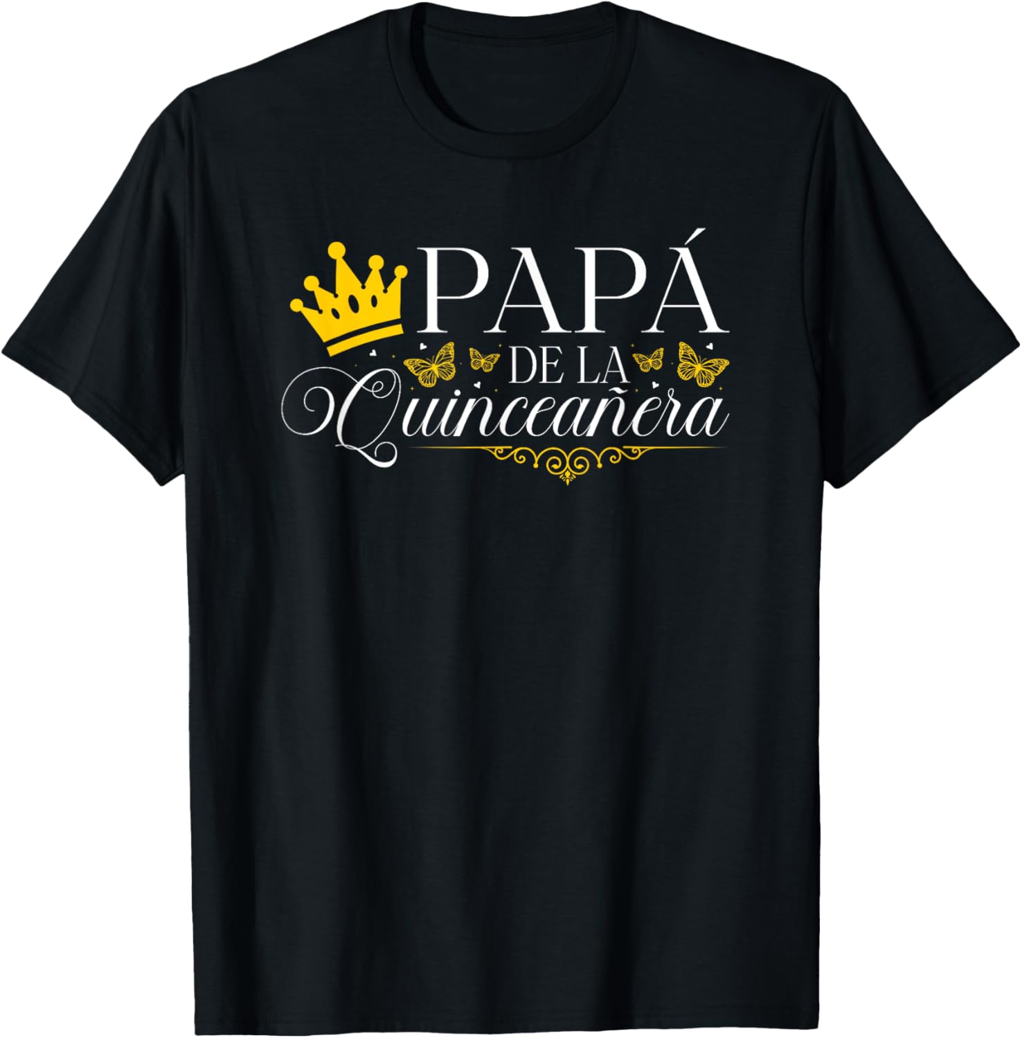Papa Quince Quinceañera Queen 15th Birthday Party T-Shirt - T-Shirt | Black