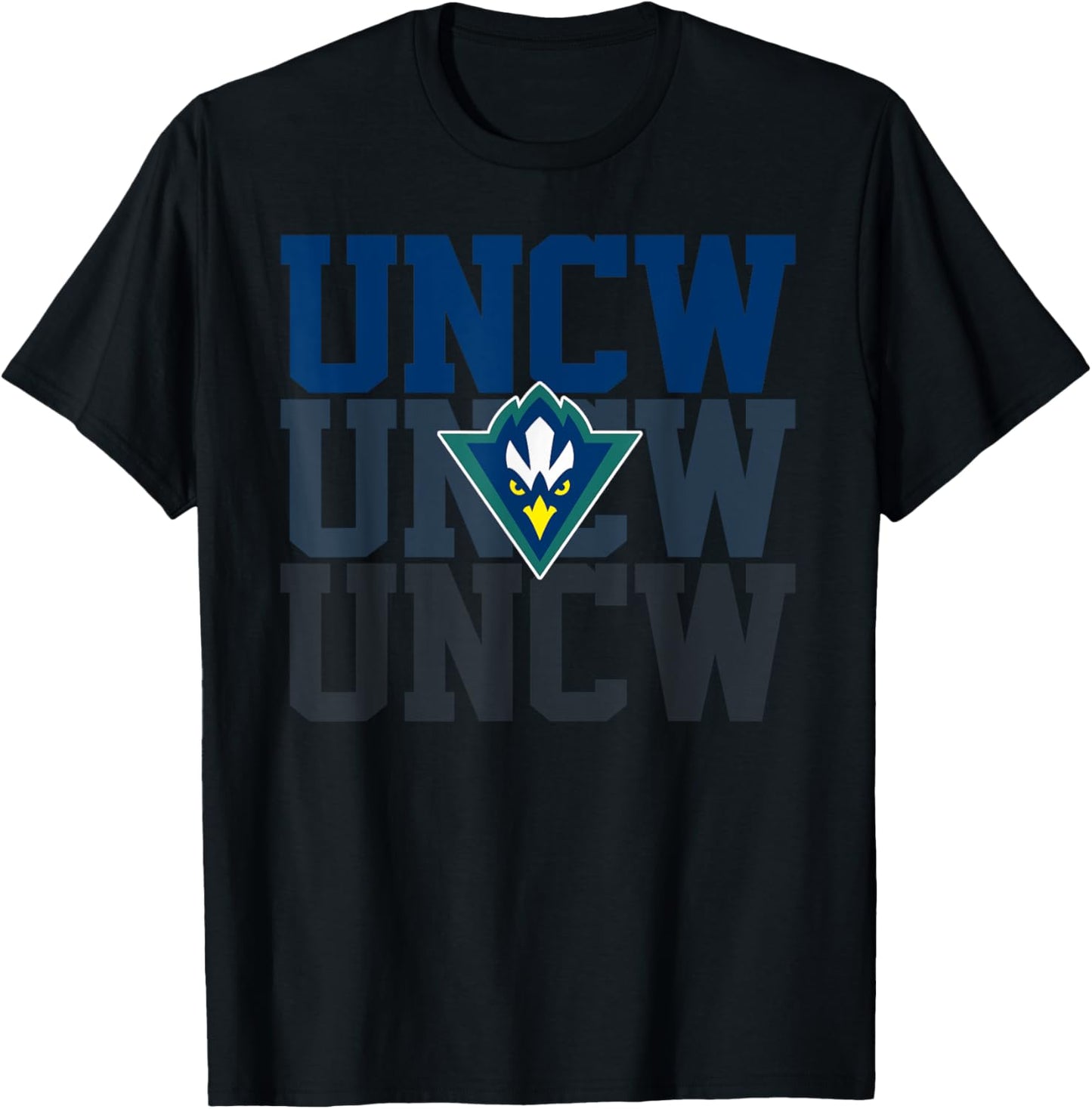 UNCW Arch Vintage Retro College Sports Women T-Shirt - T-Shirt | Black