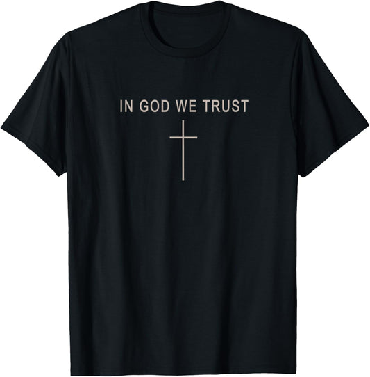 Men In God We Trust Christian Minimalist Teen Girl Toddler T-Shirt - T-Shirt | Black