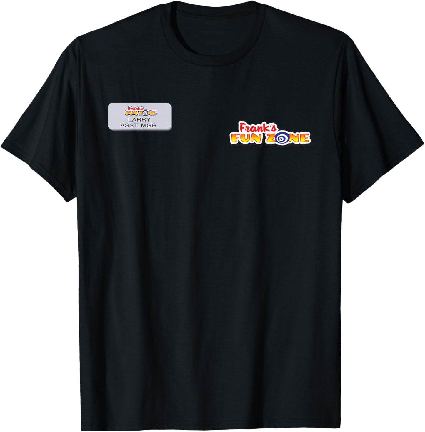 Brooklyn Nine-Nine Frank’s Fun Zone Larry Asst Manager T-Shirt - T-Shirt | Black