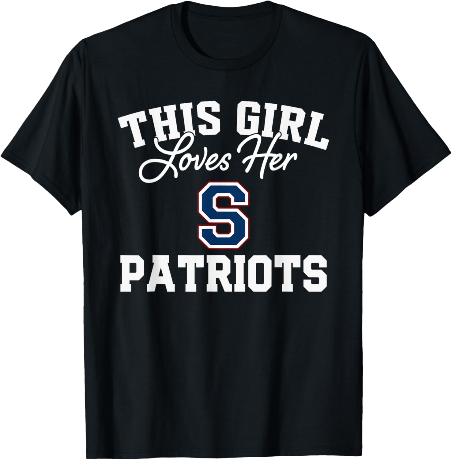 Logo This Girl Loves Her HS T-Shirt - T-Shirt | Black
