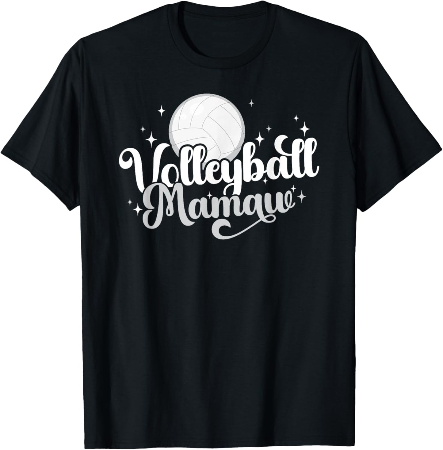 Volleyball Mamaw Of A Volleyball Player Mamaw T-Shirt - T-Shirt | Black