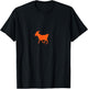 Chèvre bouc Orange T-Shirt - T-Shirt | Black