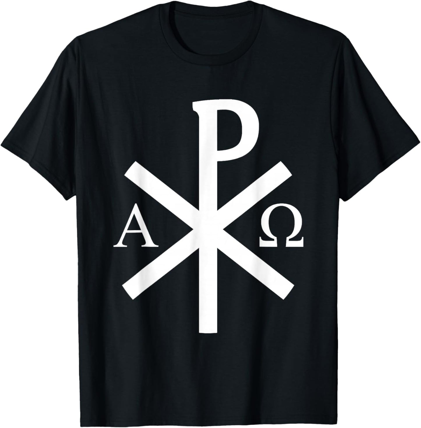 La Croix Chi-Rho - Symbole De Jésus-Christ - v2 T-Shirt - T-Shirt | Black
