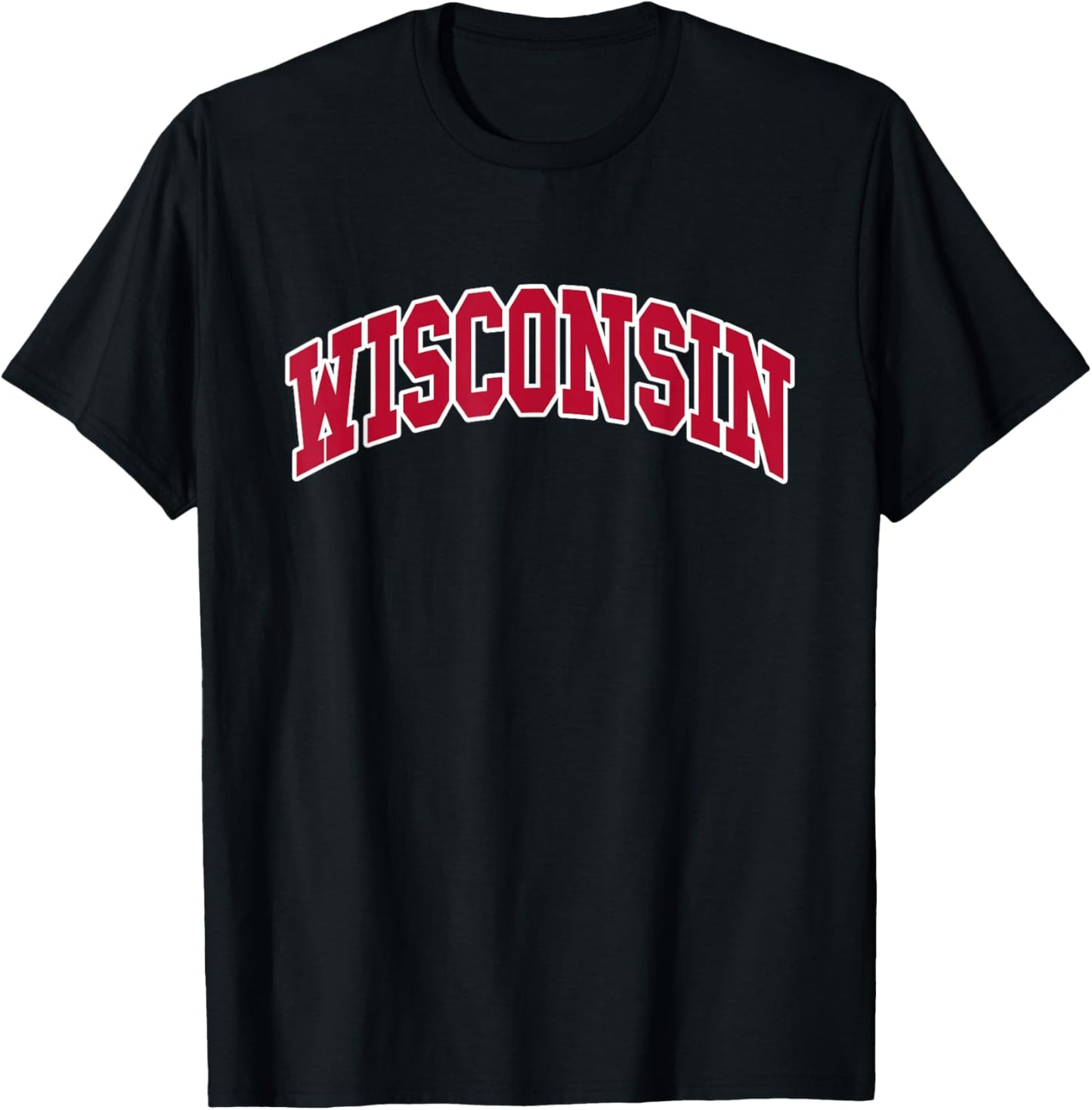 WISCONSIN - Throwback Design - Classic T-Shirt - T-Shirt | Black