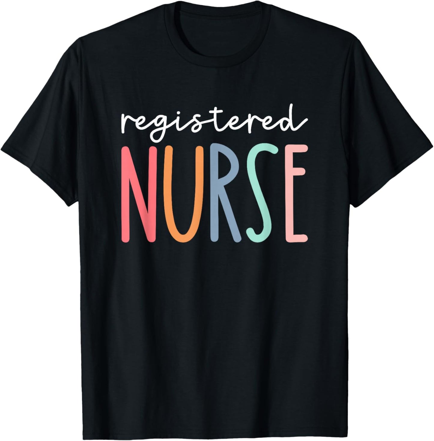 RN Nurse Registered Nurse Nurses ER Nurse ICU Women Cute T-Shirt - T-Shirt | Black