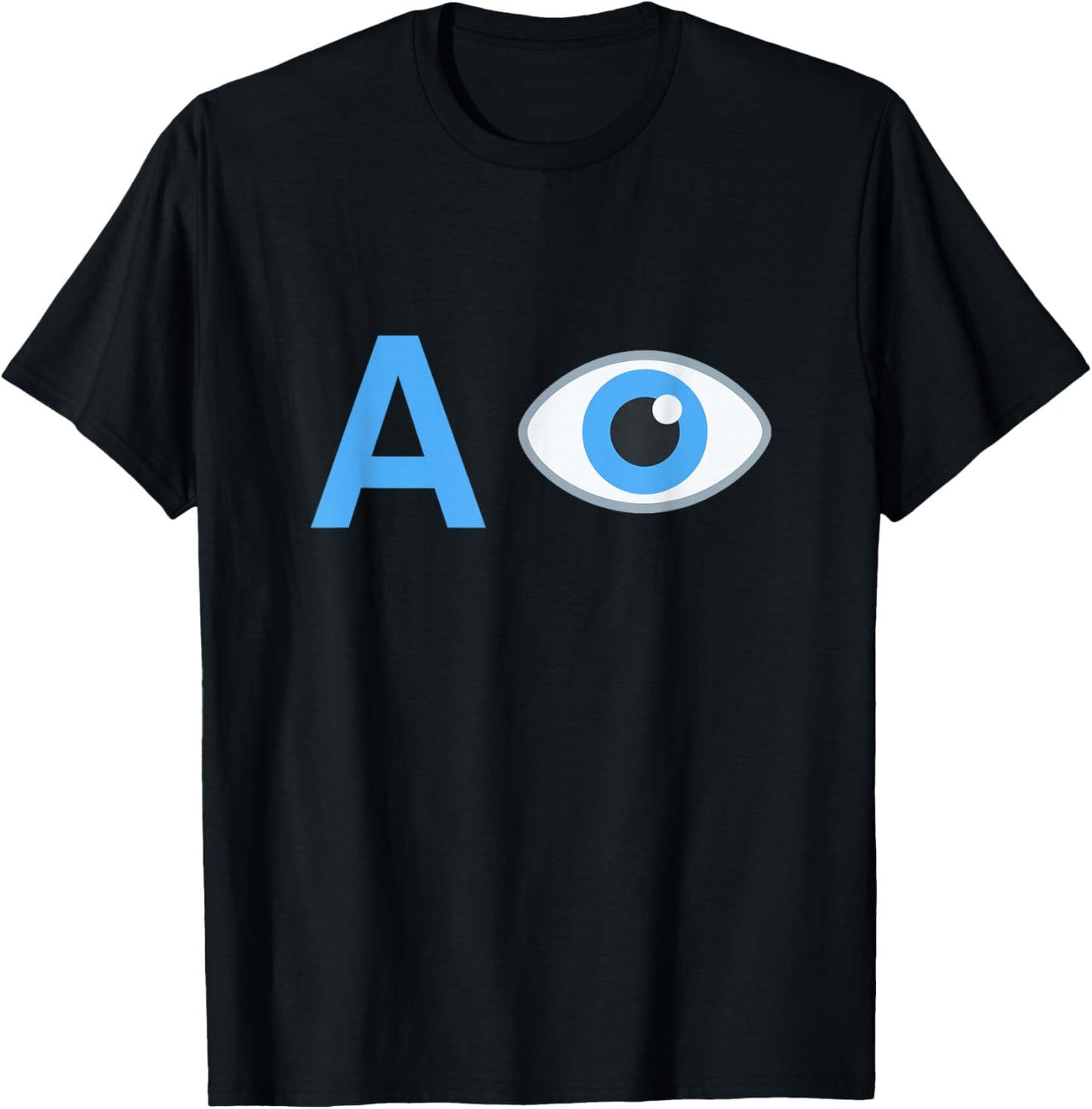 Easy Halloween Costume Shirt AI A Eye Costume AI Costume T-Shirt - T-Shirt | Black