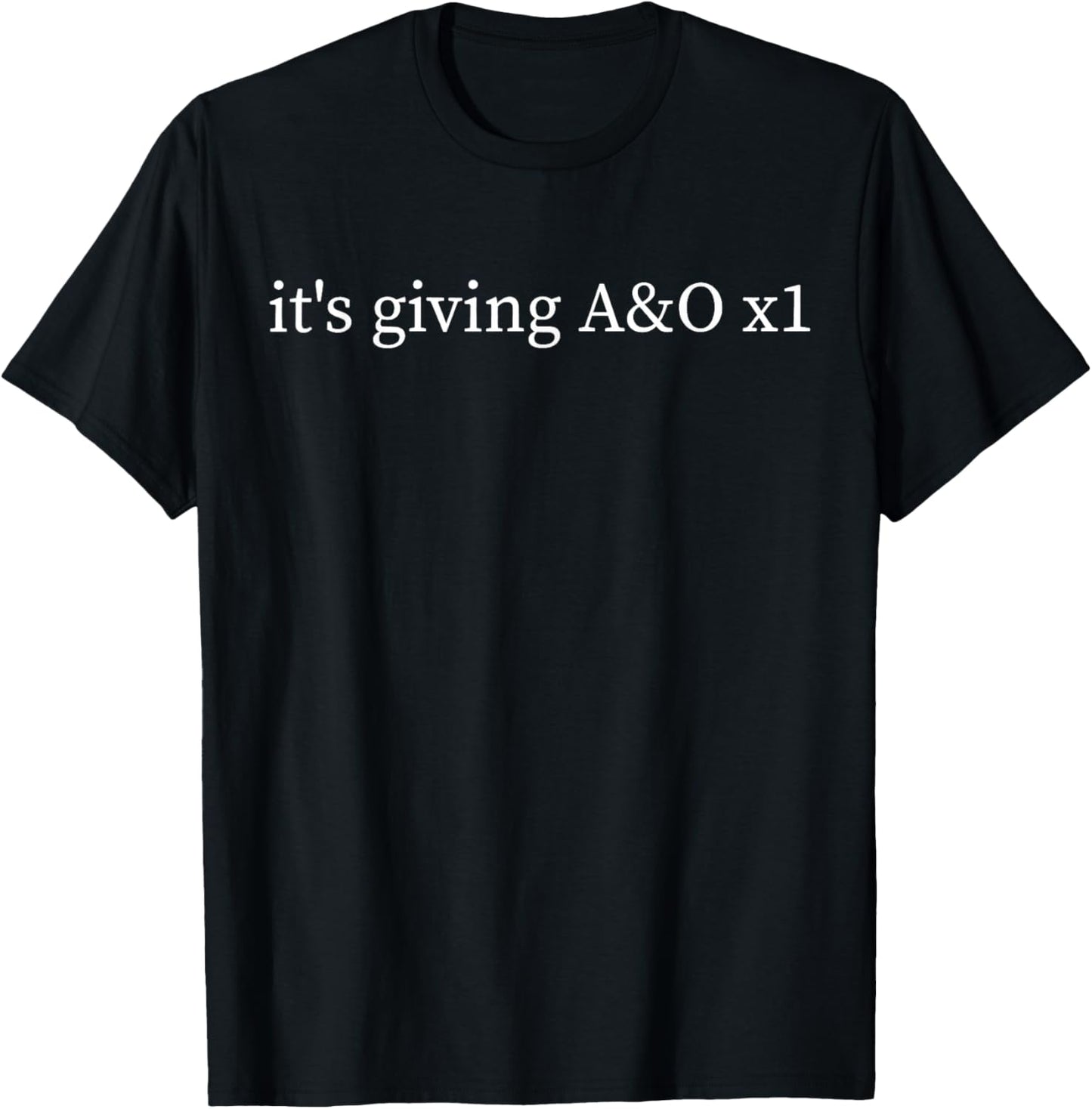 Its Giving A O x1 Funny Nurse Medical Humor T-Shirt - T-Shirt | Black