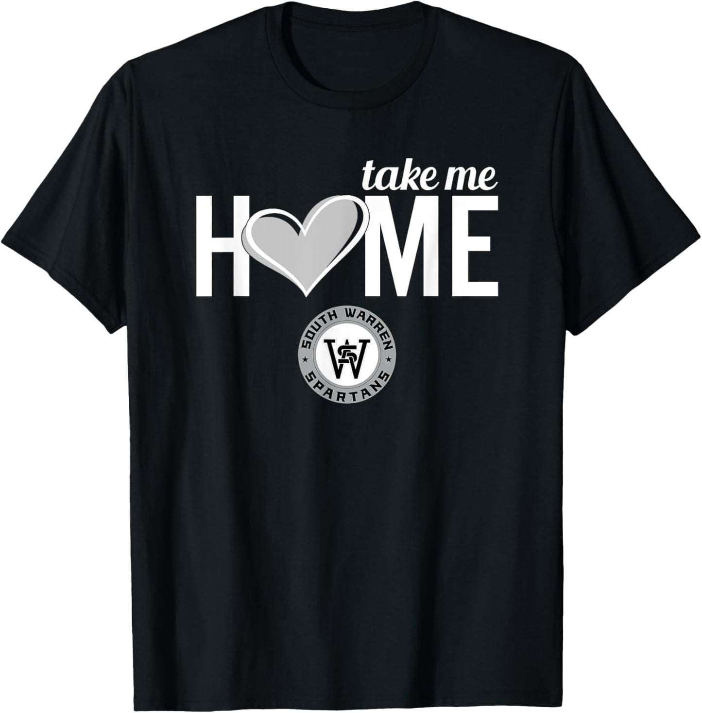 South Warren Spartans Logo Take Me Home HS T-Shirt - T-Shirt | Black