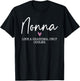 Nonna Like A Grandma Only Cooler Heart Mother's Day Nonna T-Shirt - T-Shirt | Black