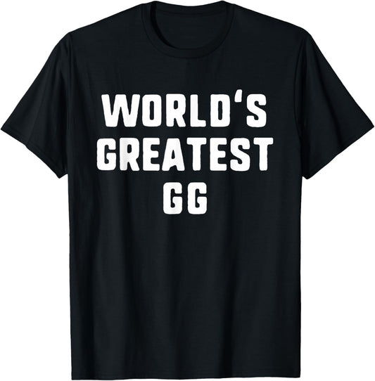 World's Greatest GG Funny Family T-Shirt - T-Shirt | Black
