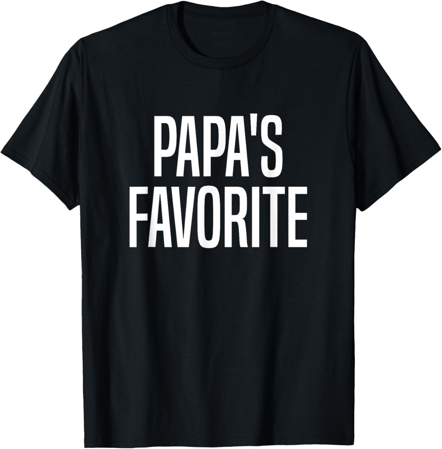 Papa's Favorite Grandchild T-Shirt - T-Shirt | Black