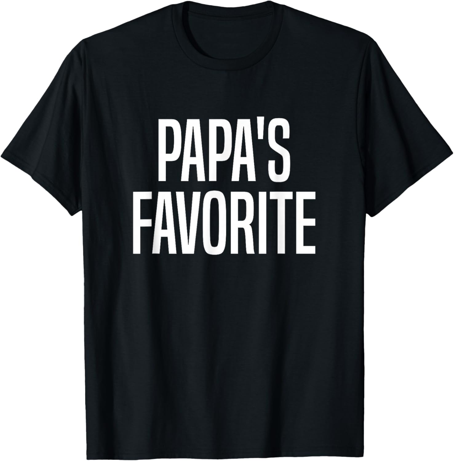 Papa's Favorite Grandchild T-Shirt - T-Shirt | Black