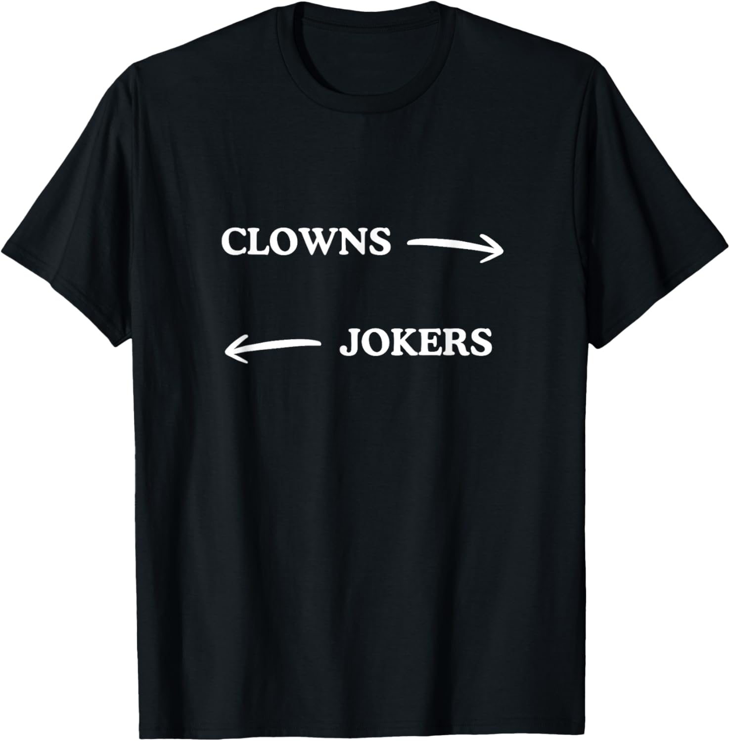 Clowns to The Left Jokers to The Right Funny Sarcastic Quote T-Shirt - T-Shirt | Black