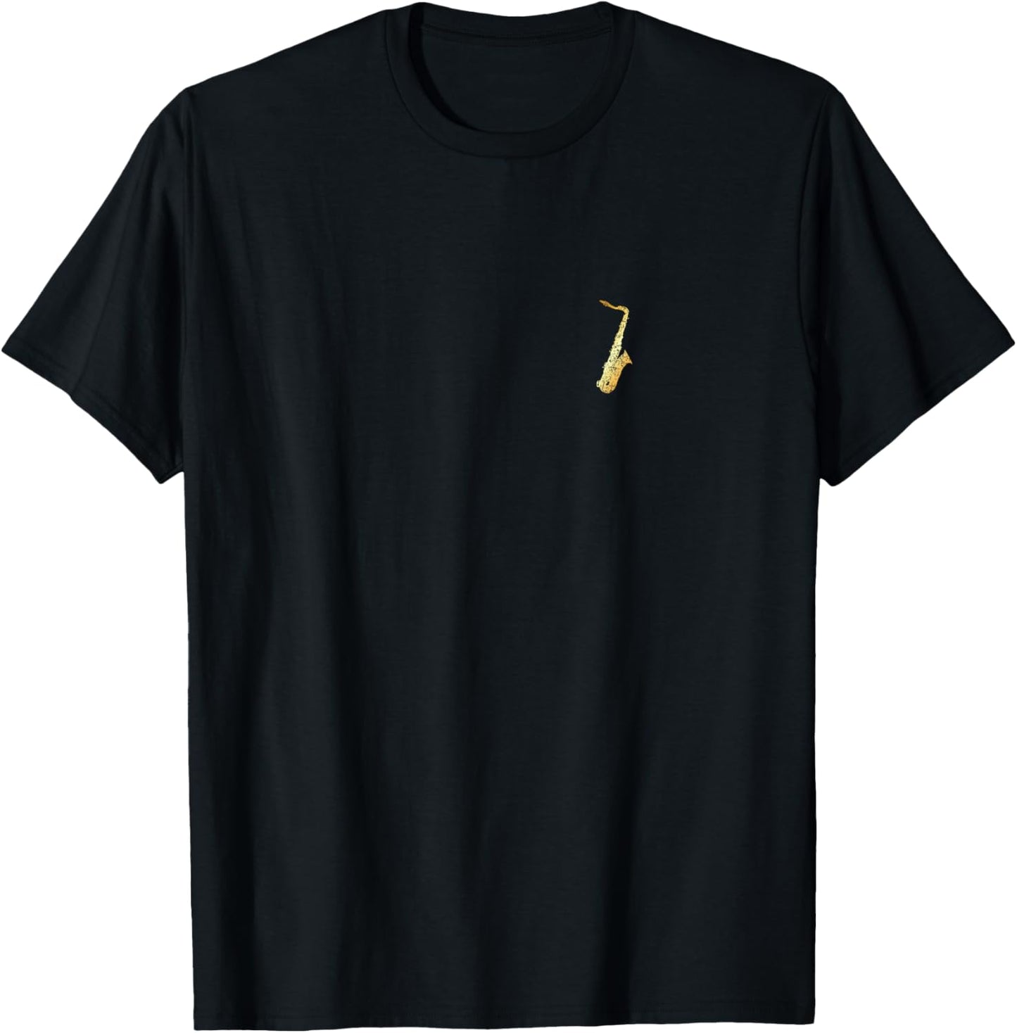 Tenor Saxophon (Vintage Goldgelb Links) Saxophonist Sax Premium T-Shirt - T-Shirt | Black