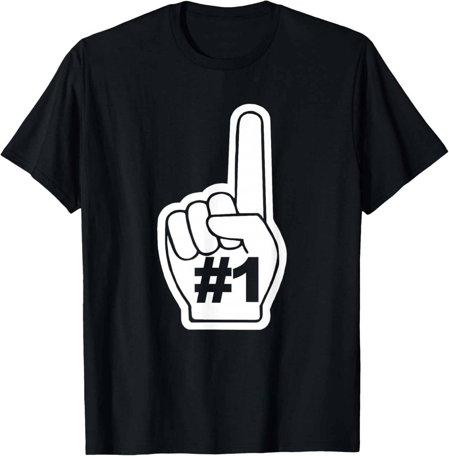 Foam Finger Number ONE T-Shirt - T-Shirt | Black